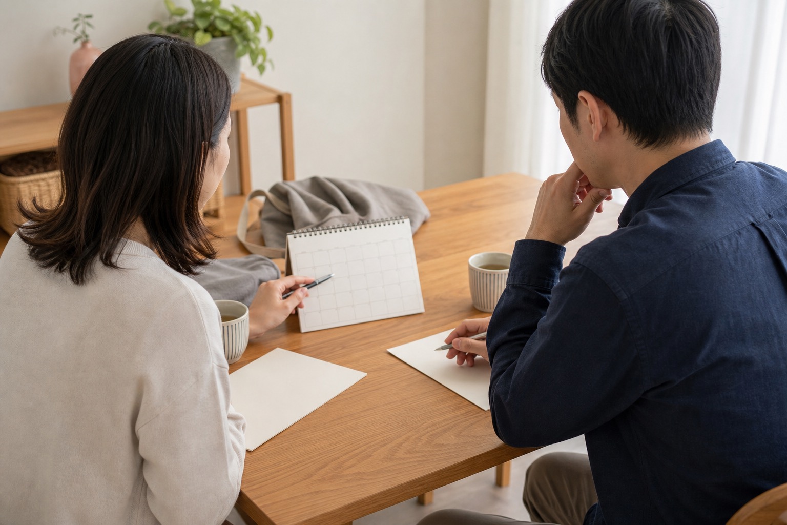 ご夫婦が治療の相談をする様子